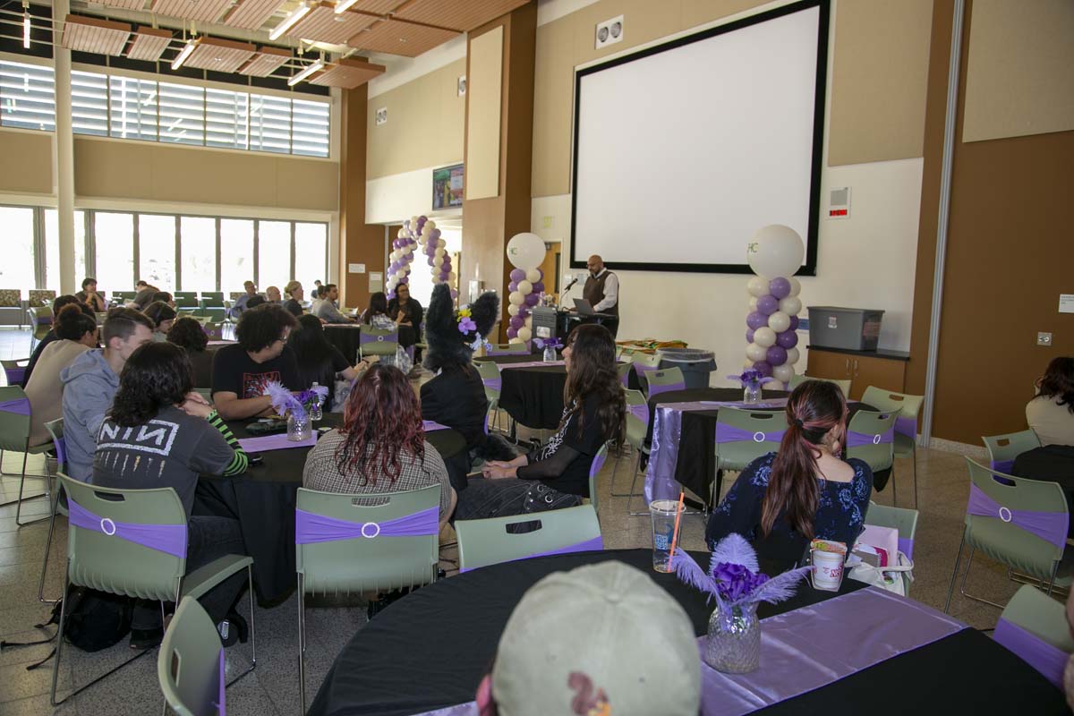 Students attend the CHC Lavender Grad Luncheon.