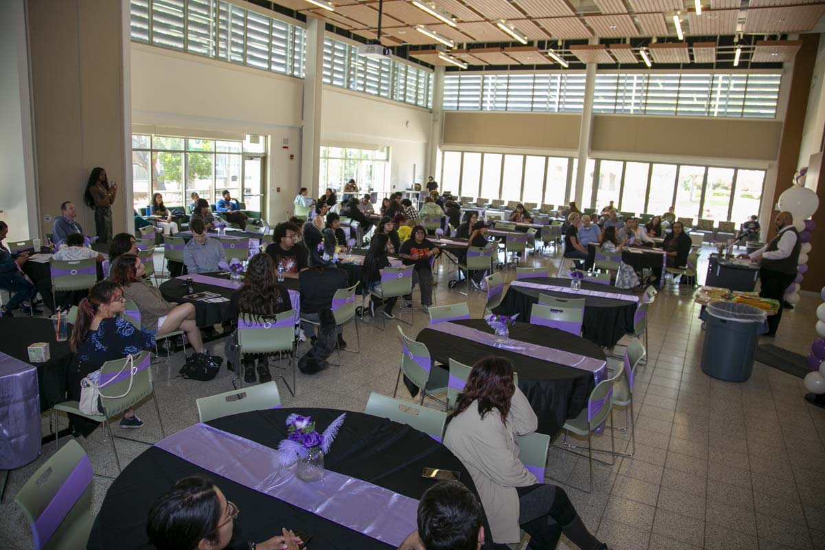 Students attend the CHC Lavender Grad Luncheon.
