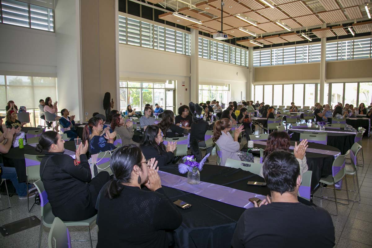 Students attend the CHC Lavender Grad Luncheon.
