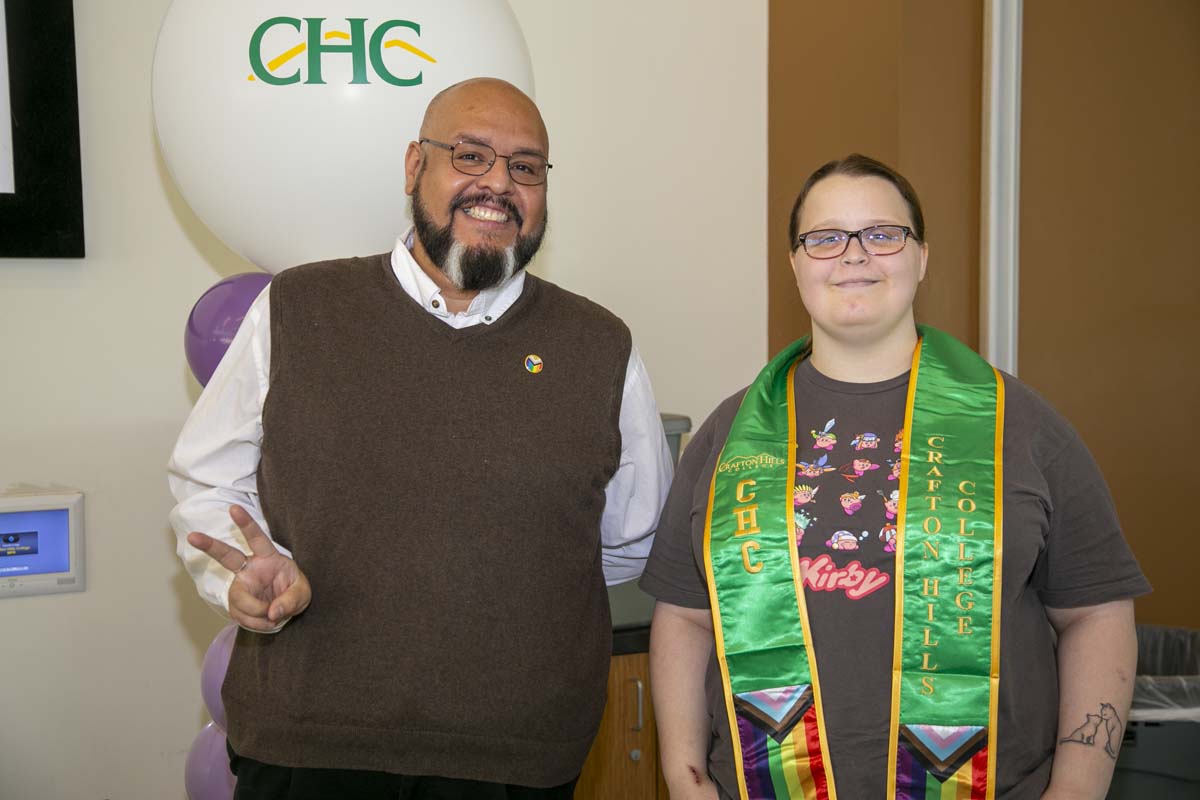 Students attend the CHC Lavender Grad Luncheon.