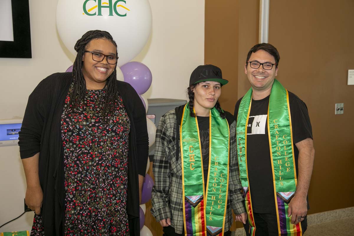 Students attend the CHC Lavender Grad Luncheon.