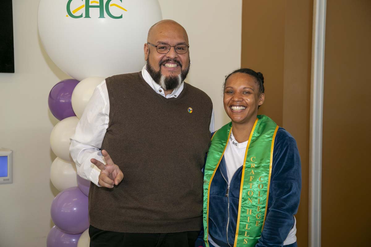 Students attend the CHC Lavender Grad Luncheon.