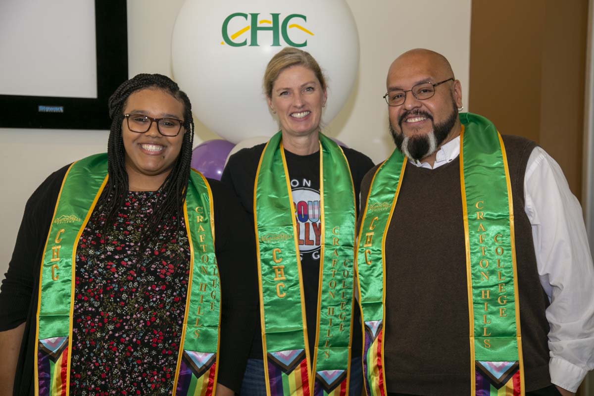 Students attend the CHC Lavender Grad Luncheon.