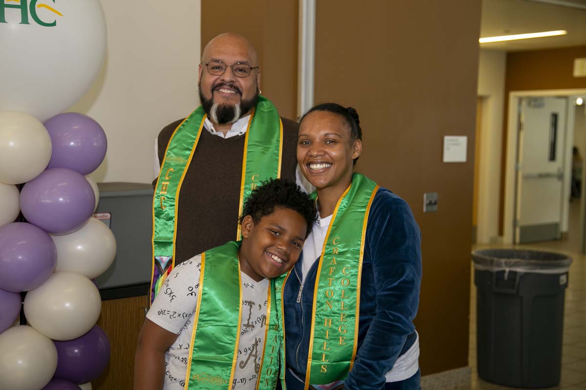 Students attend the CHC Lavender Grad Luncheon.