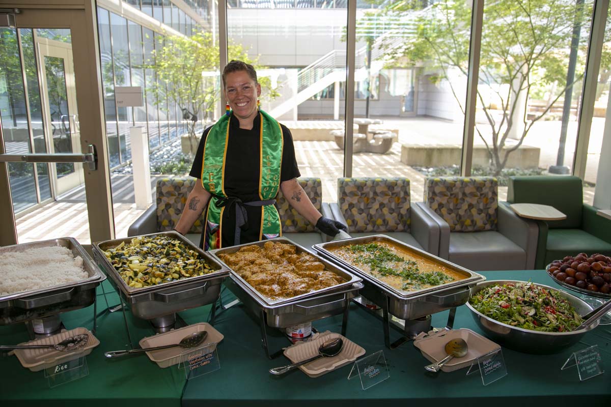 Students attend the CHC Lavender Grad Luncheon.