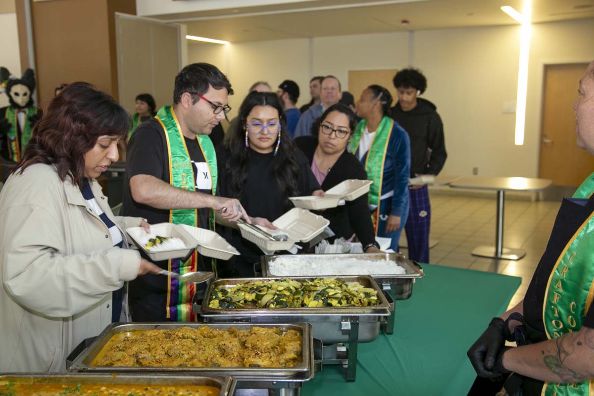 Students attend the CHC Lavender Grad Luncheon.