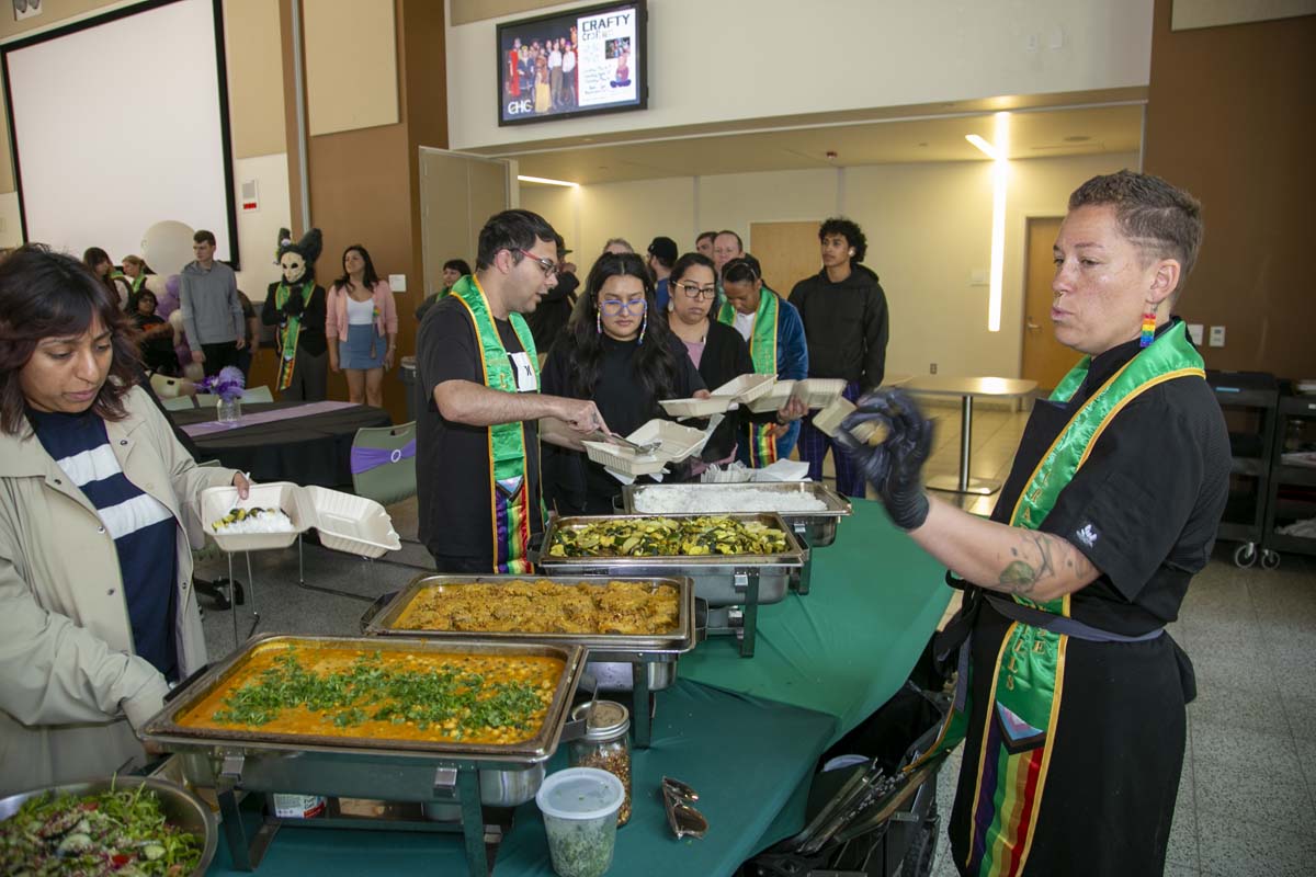 Students attend the CHC Lavender Grad Luncheon.