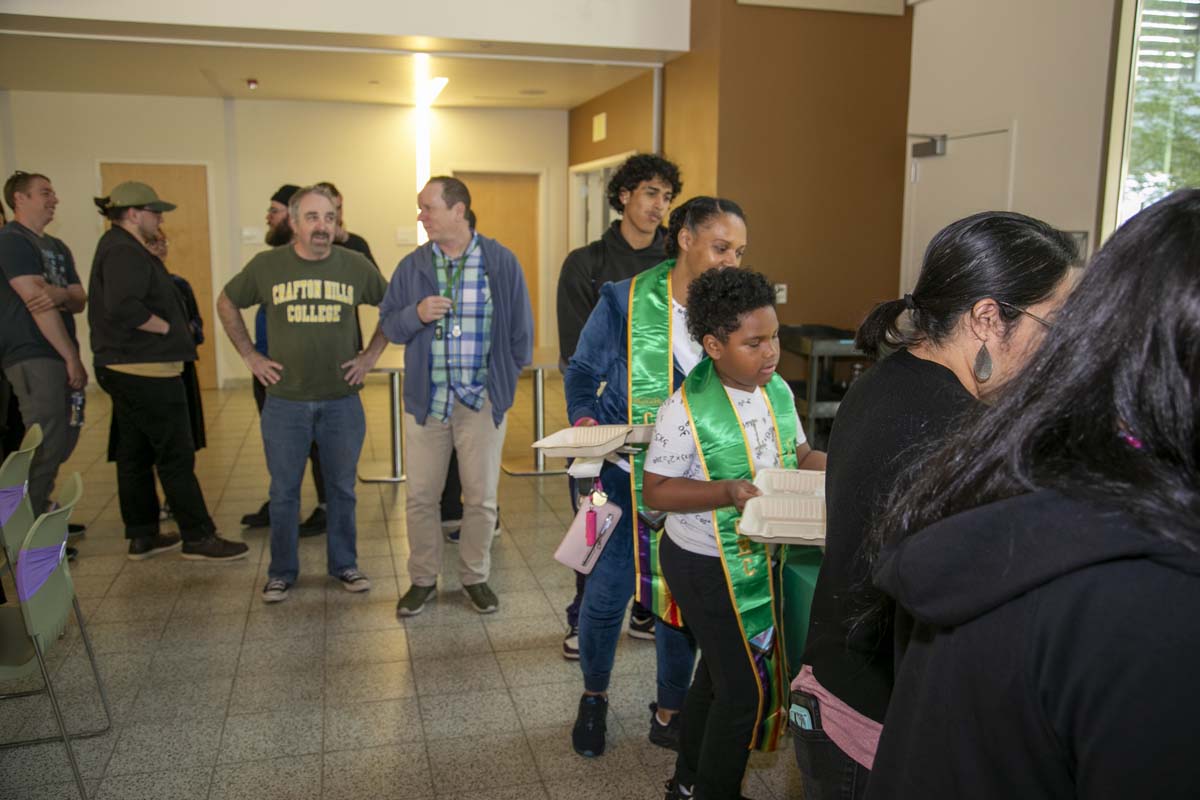 Students attend the CHC Lavender Grad Luncheon.