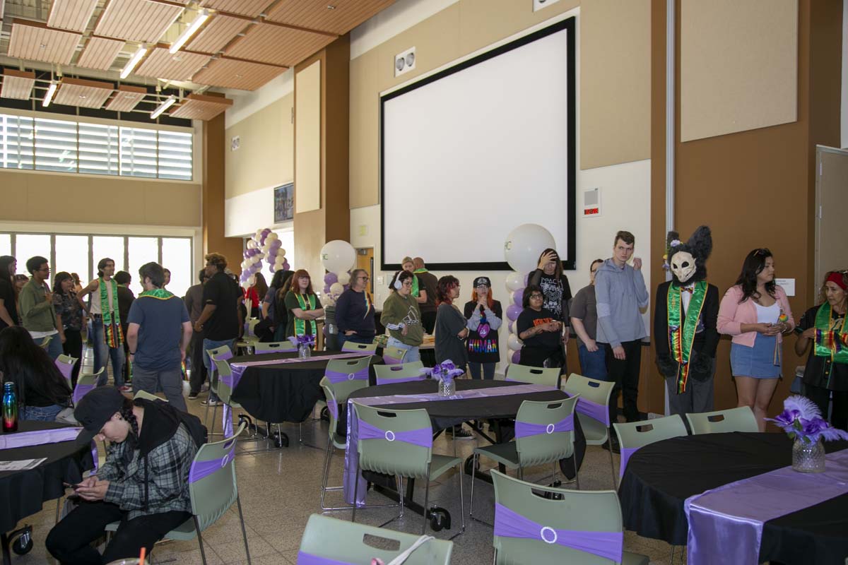 Students attend the CHC Lavender Grad Luncheon.