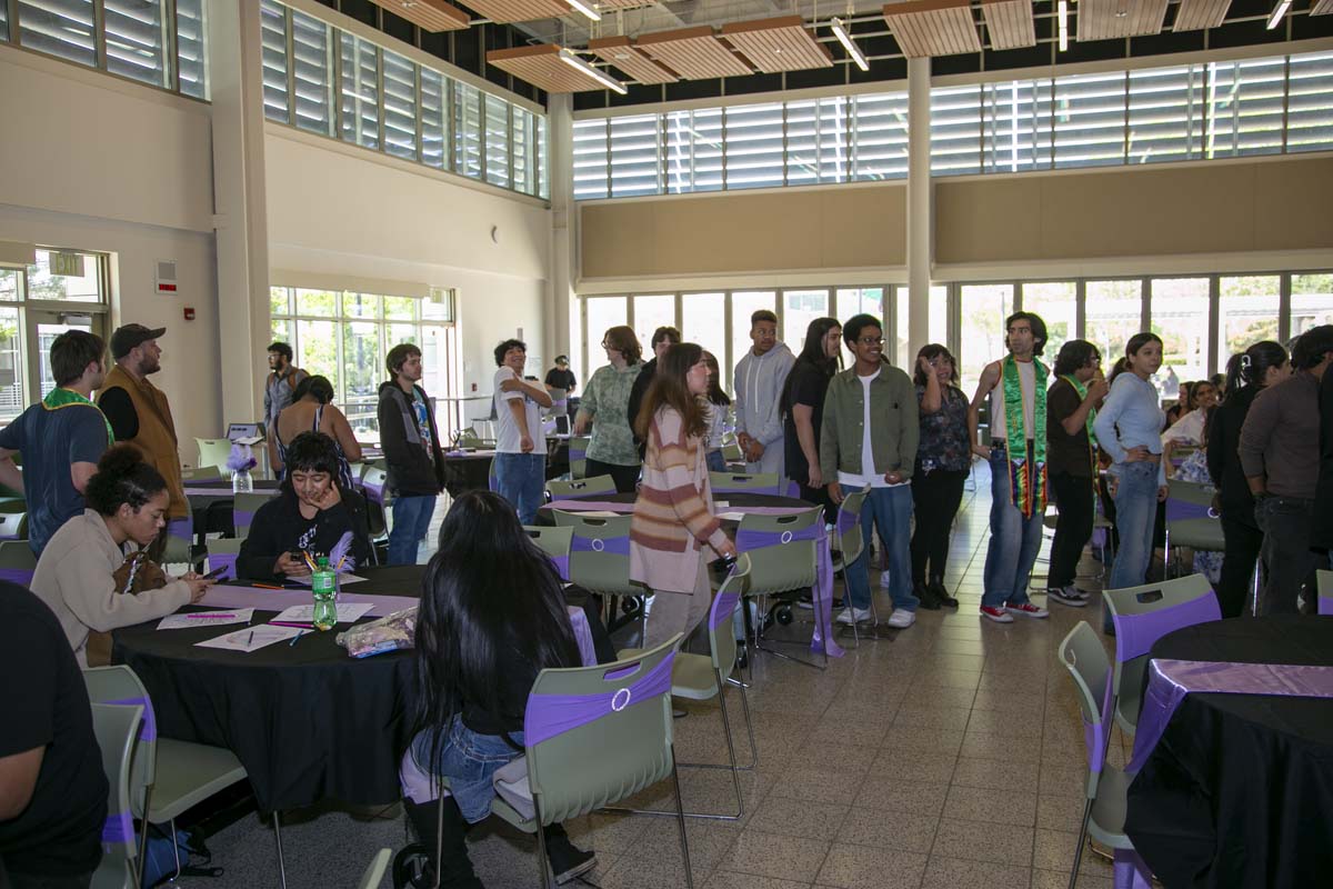 Students attend the CHC Lavender Grad Luncheon.
