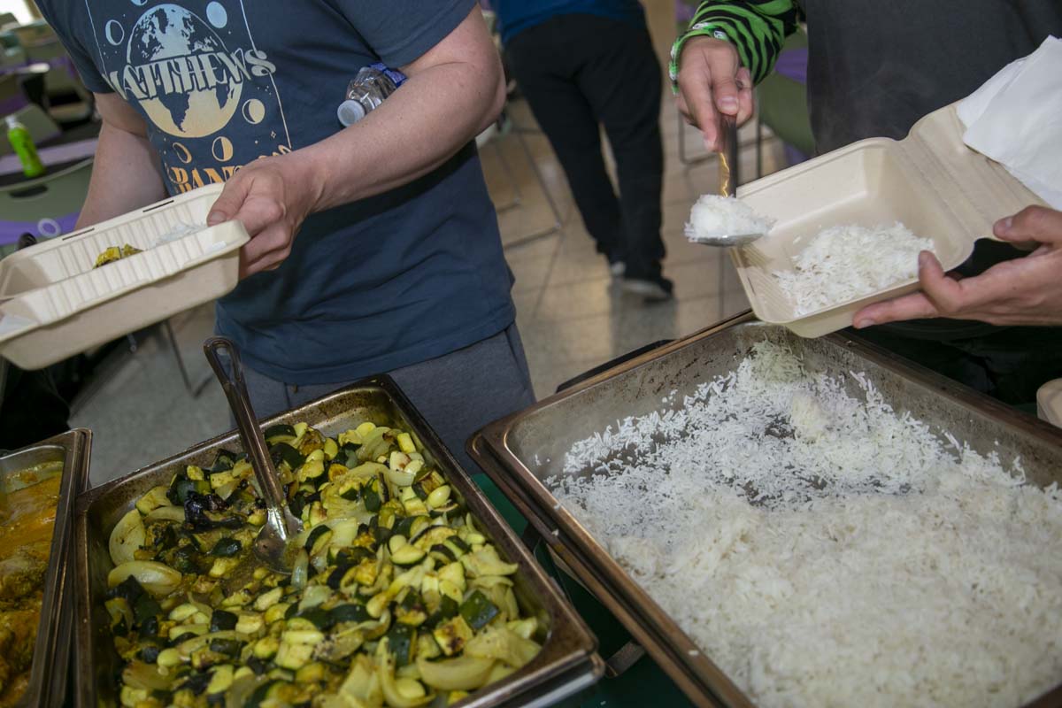 Students attend the CHC Lavender Grad Luncheon.