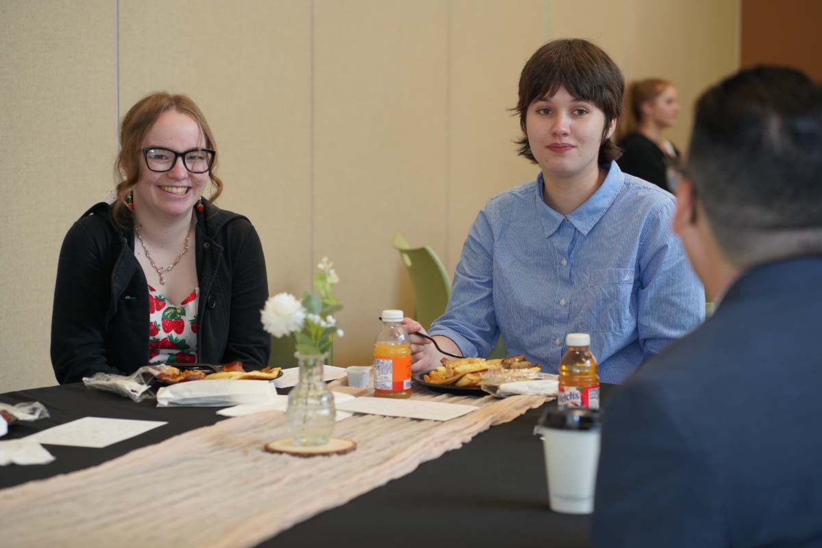 Students attend Dining with the Deans at CHC in honor of the high GPAs.