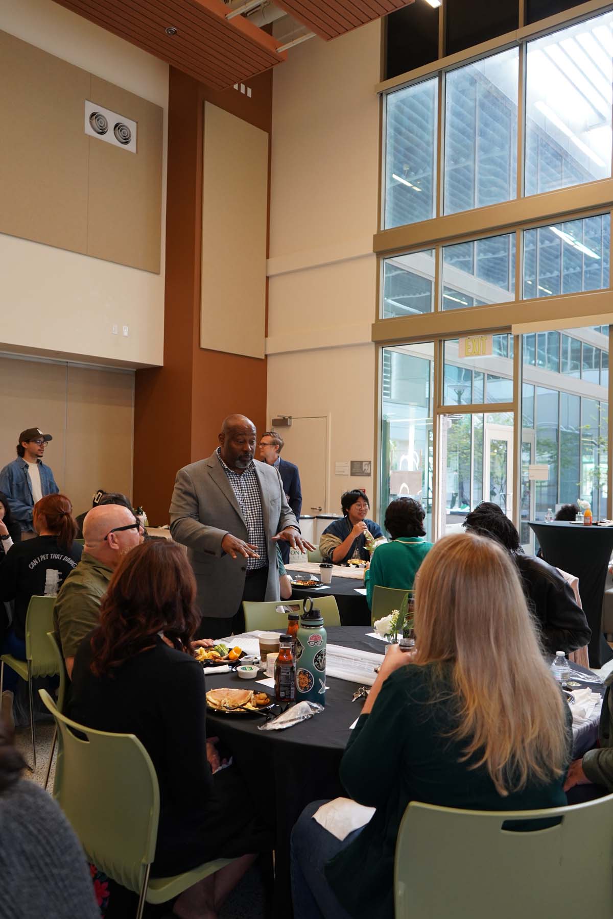 Students attend Dining with the Deans at CHC in honor of the high GPAs.