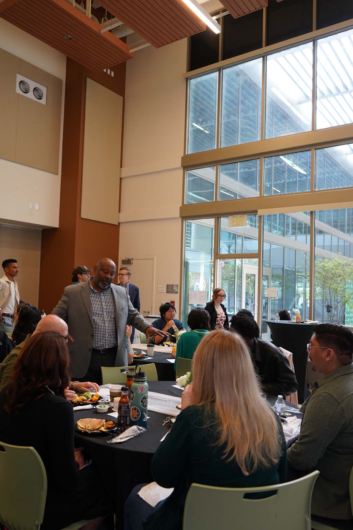 Students attend Dining with the Deans at CHC in honor of the high GPAs.