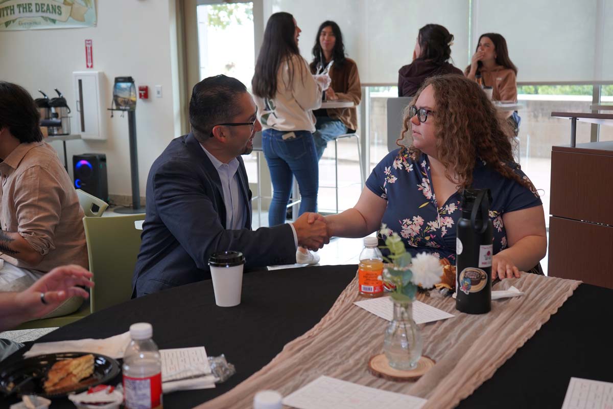 Students attend Dining with the Deans at CHC in honor of the high GPAs.