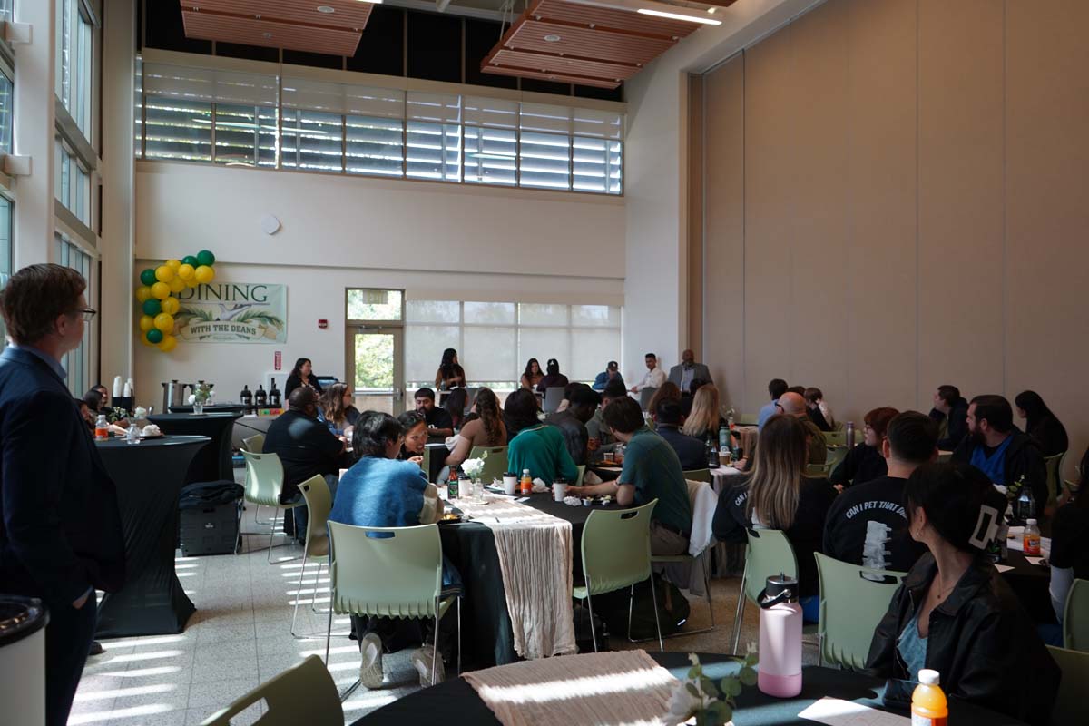 Students attend Dining with the Deans at CHC in honor of the high GPAs.