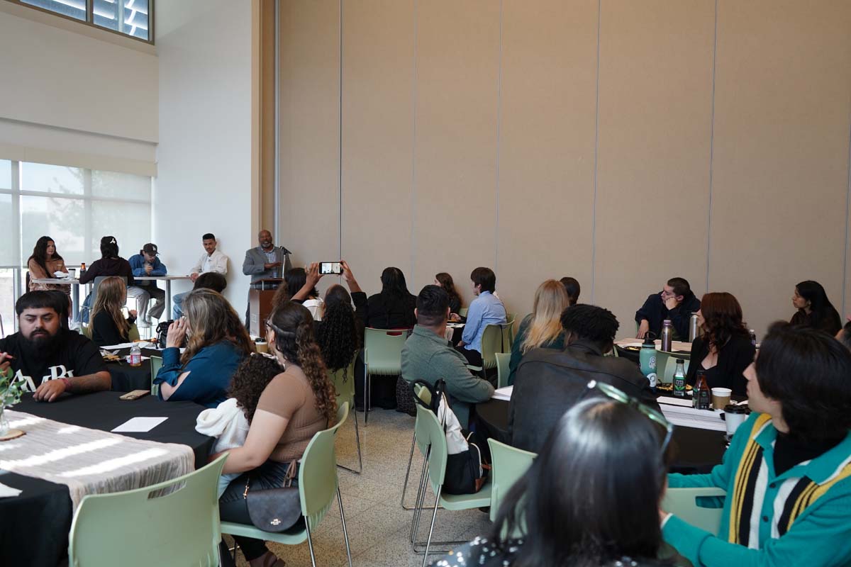 Students attend Dining with the Deans at CHC in honor of the high GPAs.