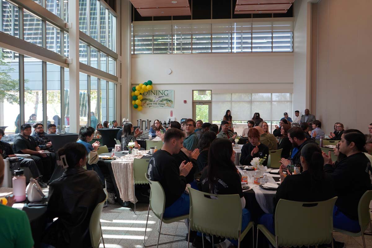 Students attend Dining with the Deans at CHC in honor of the high GPAs.