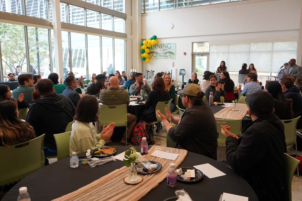 Students attend Dining with the Deans at CHC in honor of the high GPAs.