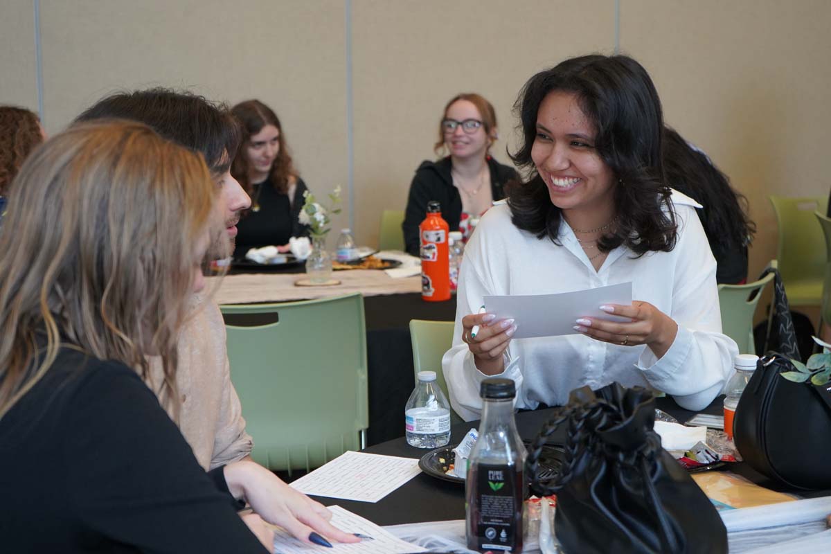 Students attend Dining with the Deans at CHC in honor of the high GPAs.