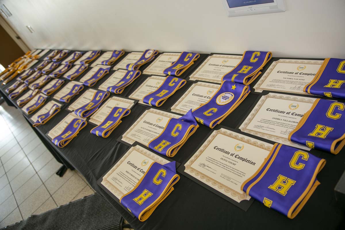 CHC Students recognized at Honors Ceremony.