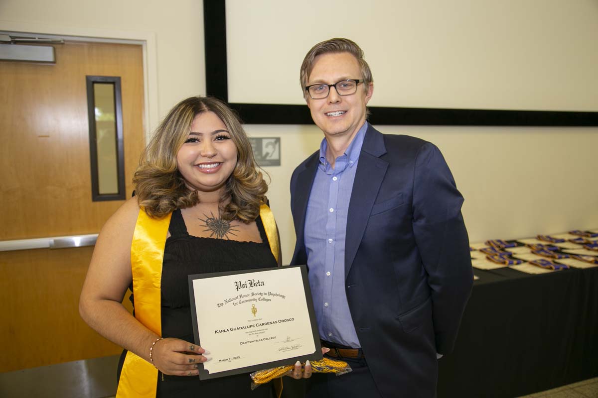 CHC Students recognized at Honors Ceremony.