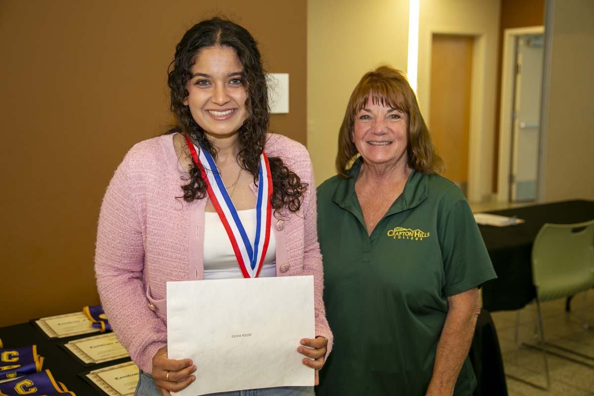 CHC Students recognized at Honors Ceremony.