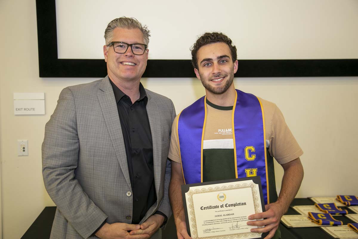 CHC Students recognized at Honors Ceremony.