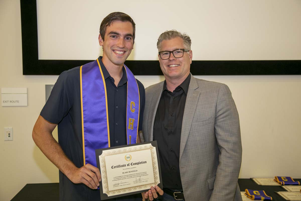 CHC Students recognized at Honors Ceremony.