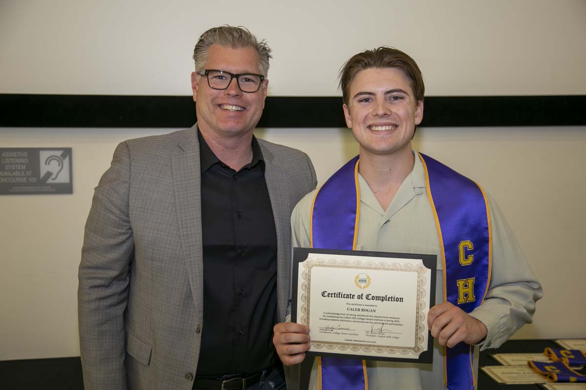 CHC Students recognized at Honors Ceremony.