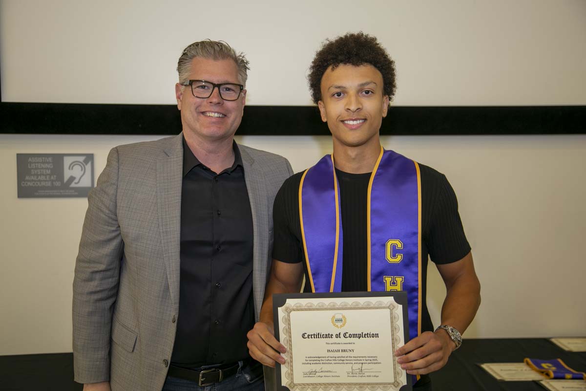 CHC Students recognized at Honors Ceremony.