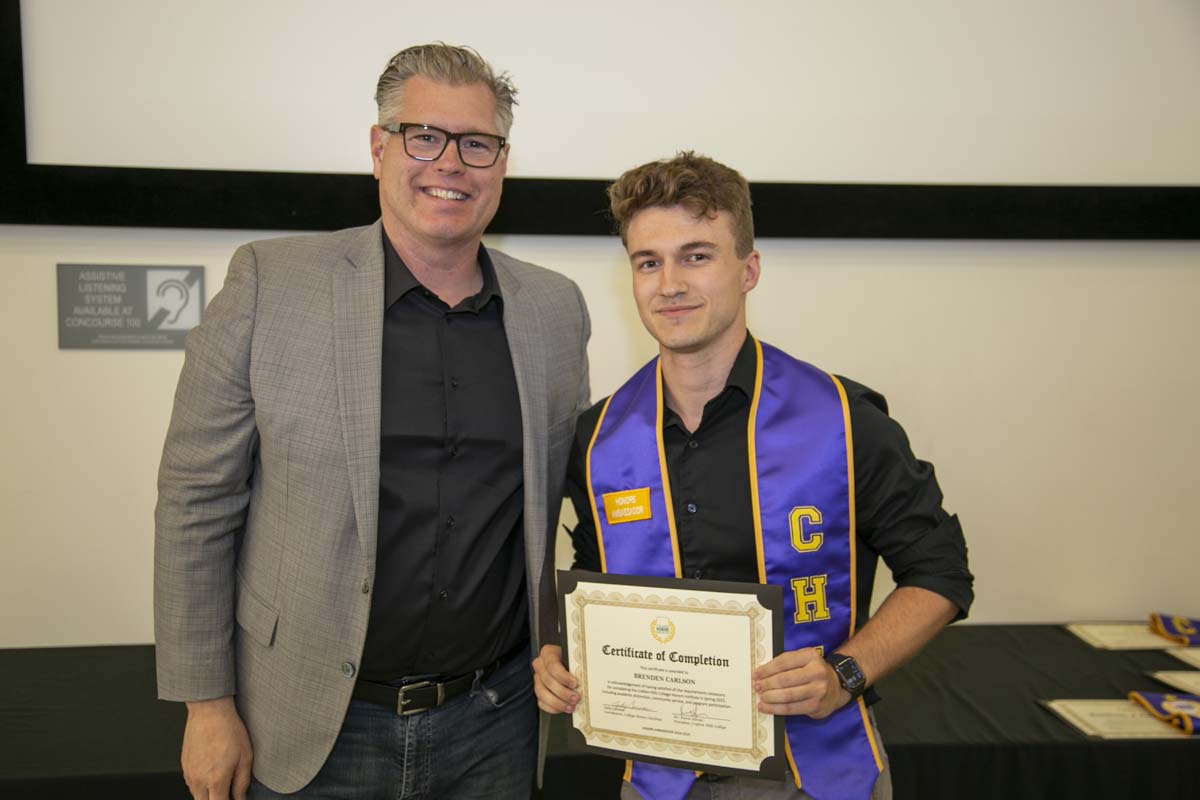 CHC Students recognized at Honors Ceremony.