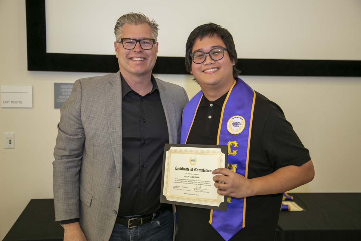 CHC Students recognized at Honors Ceremony.