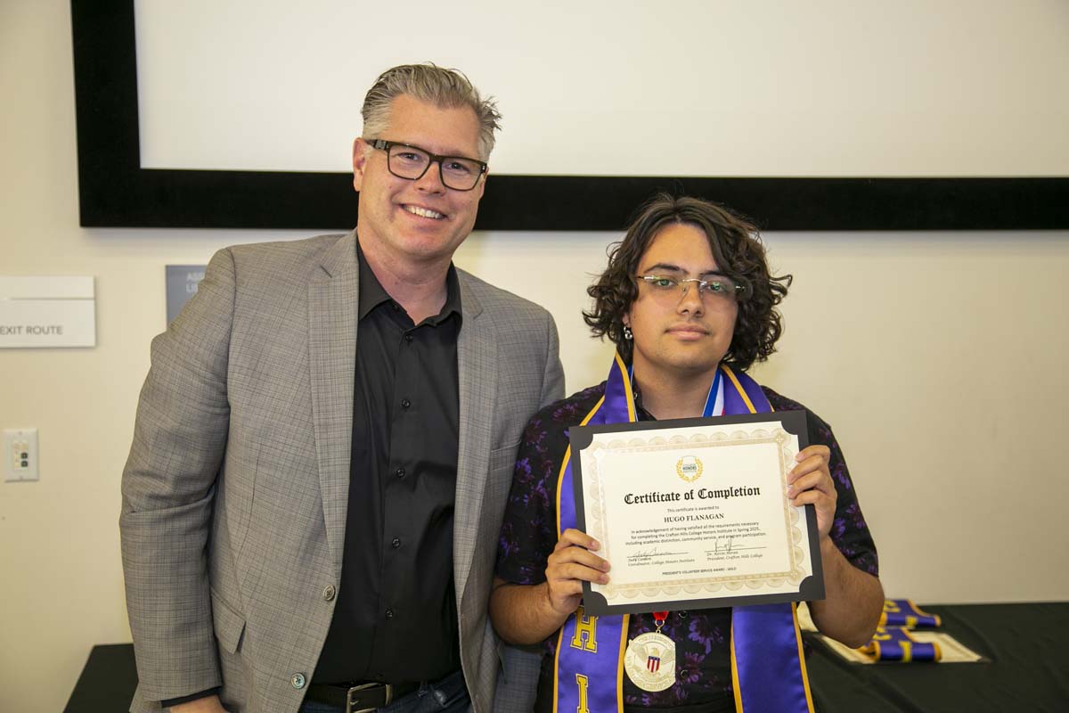 CHC Students recognized at Honors Ceremony.