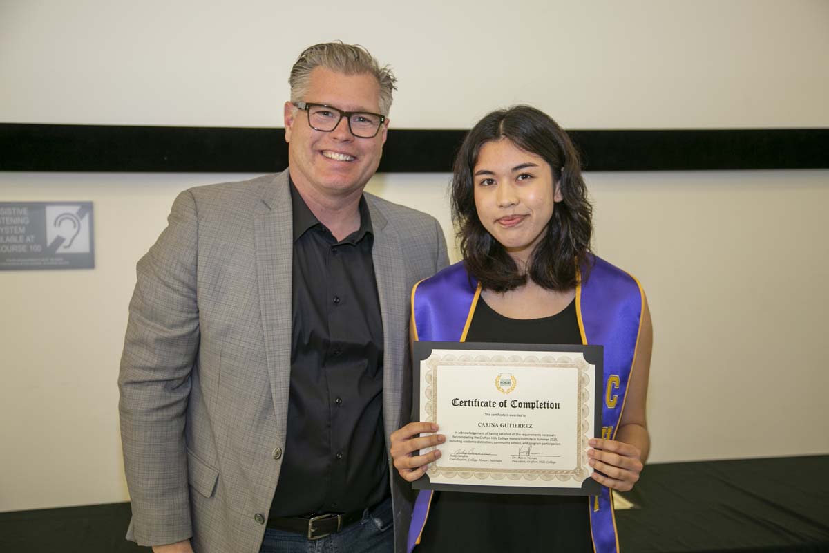 CHC Students recognized at Honors Ceremony.