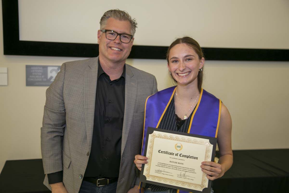 CHC Students recognized at Honors Ceremony.