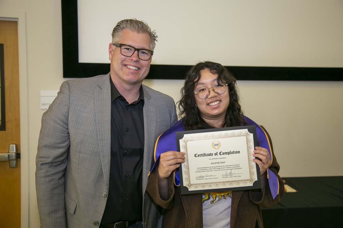 CHC Students recognized at Honors Ceremony.