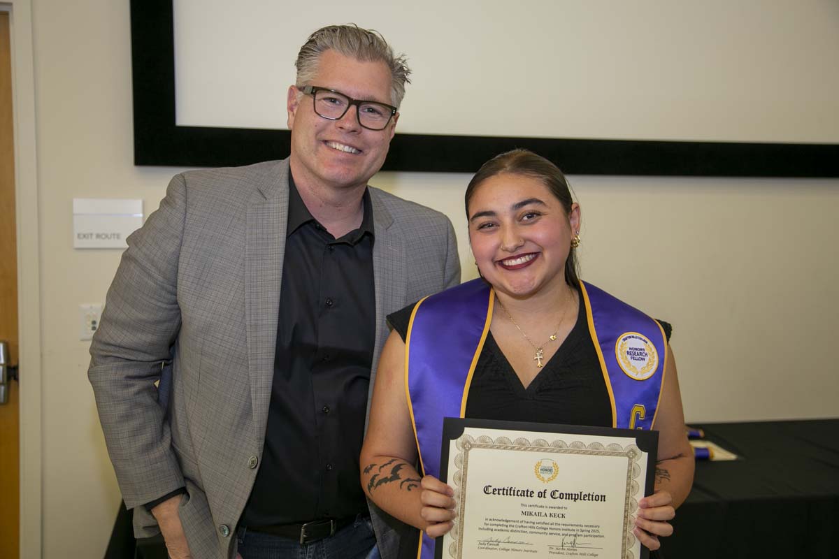 CHC Students recognized at Honors Ceremony.