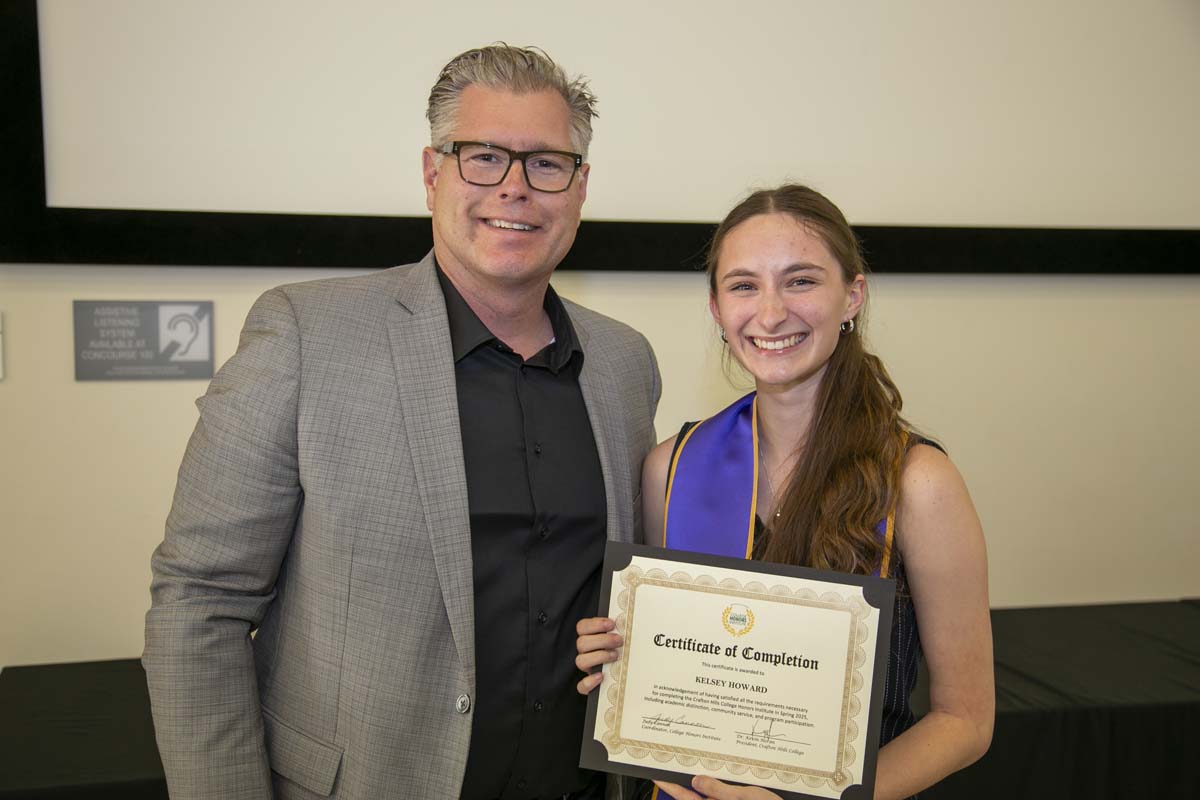 CHC Students recognized at Honors Ceremony.