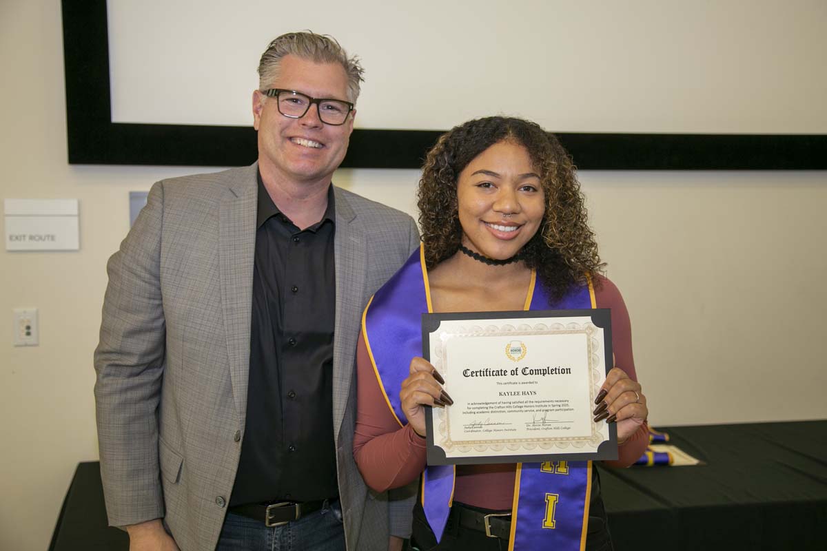 CHC Students recognized at Honors Ceremony.