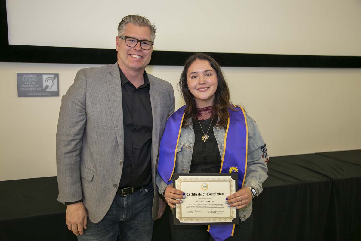 CHC Students recognized at Honors Ceremony.