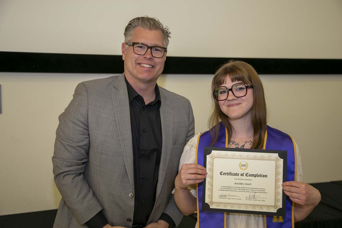 CHC Students recognized at Honors Ceremony.