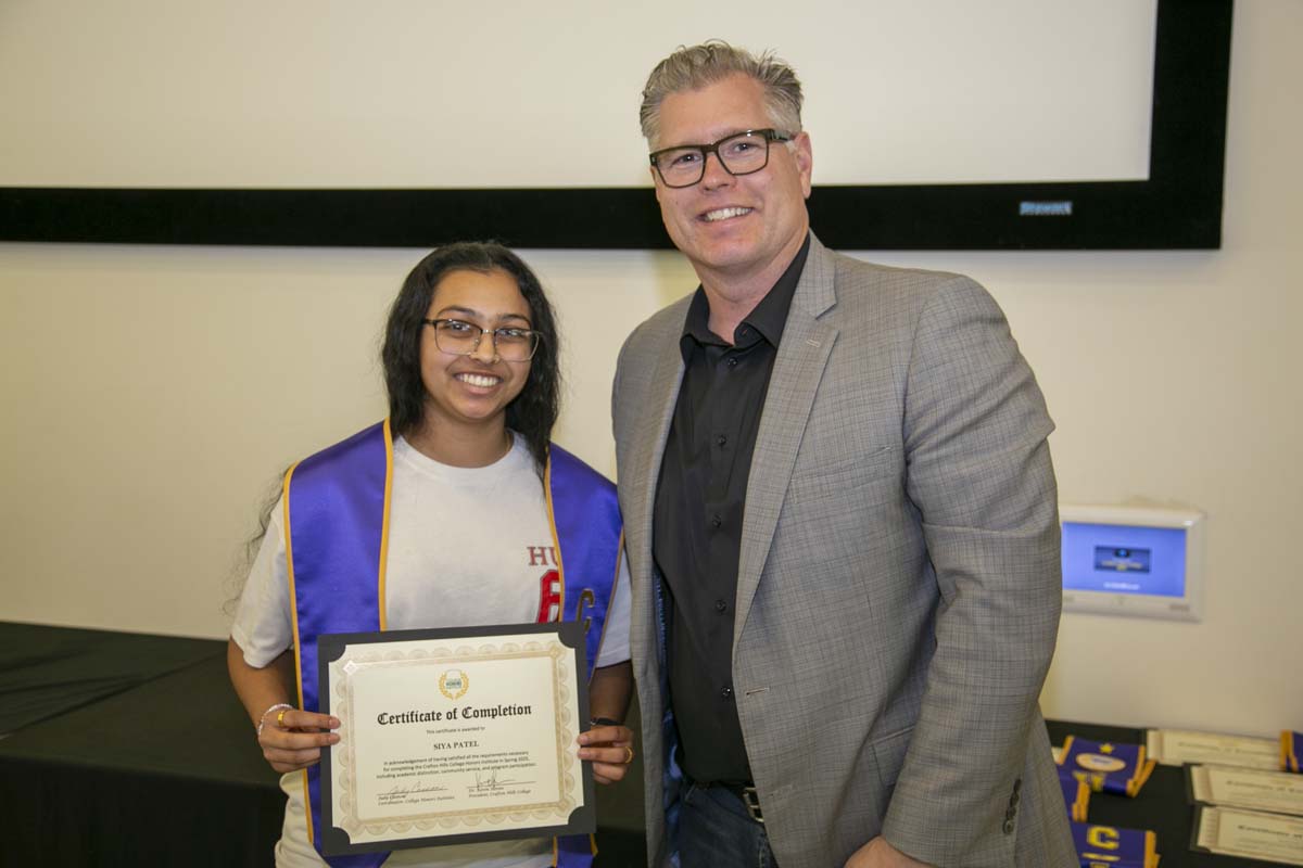 CHC Students recognized at Honors Ceremony.