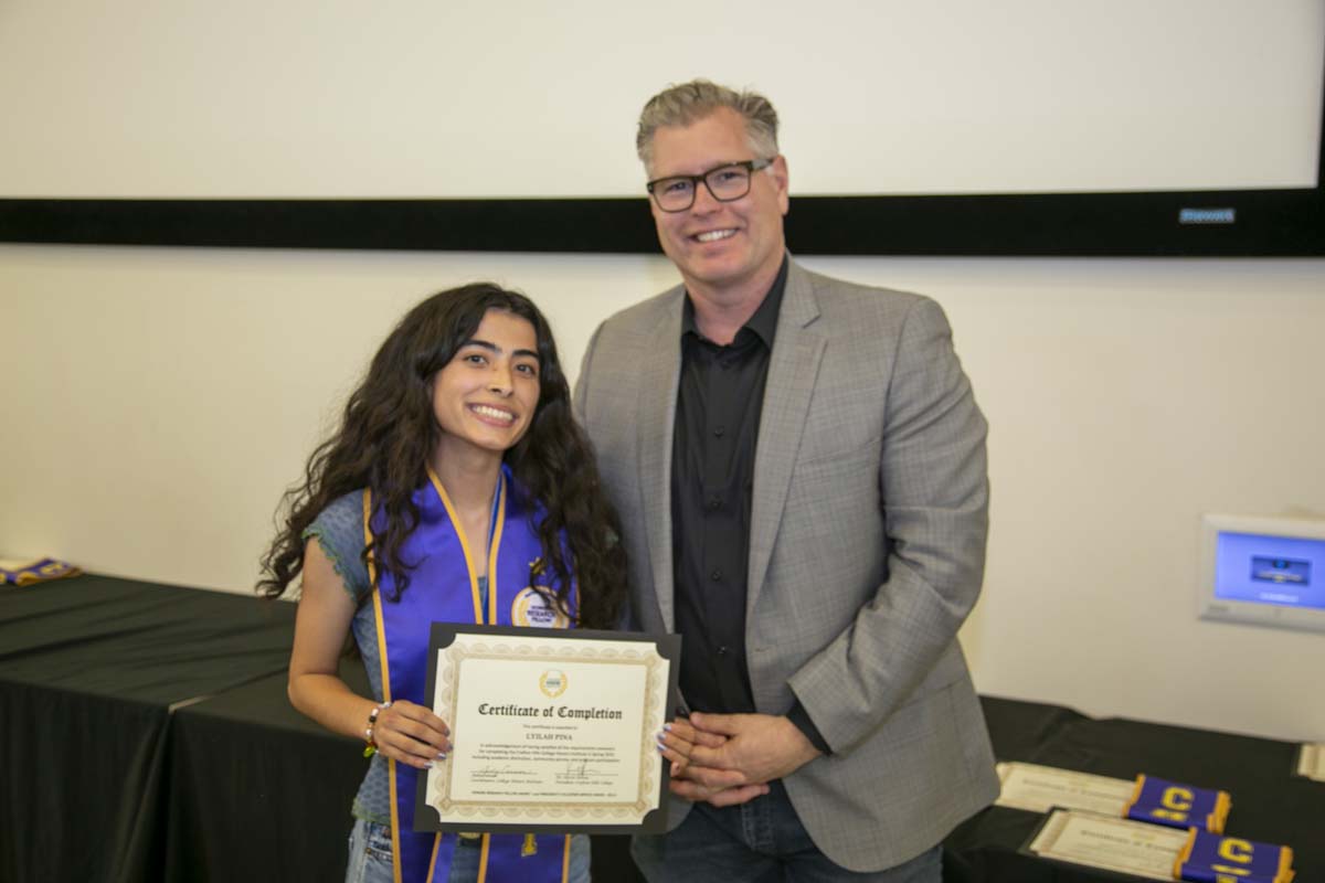 CHC Students recognized at Honors Ceremony.