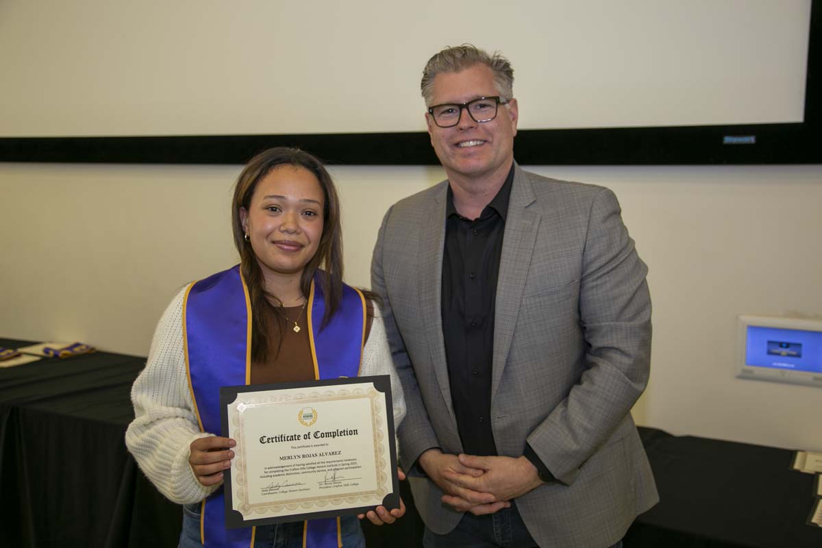 CHC Students recognized at Honors Ceremony.