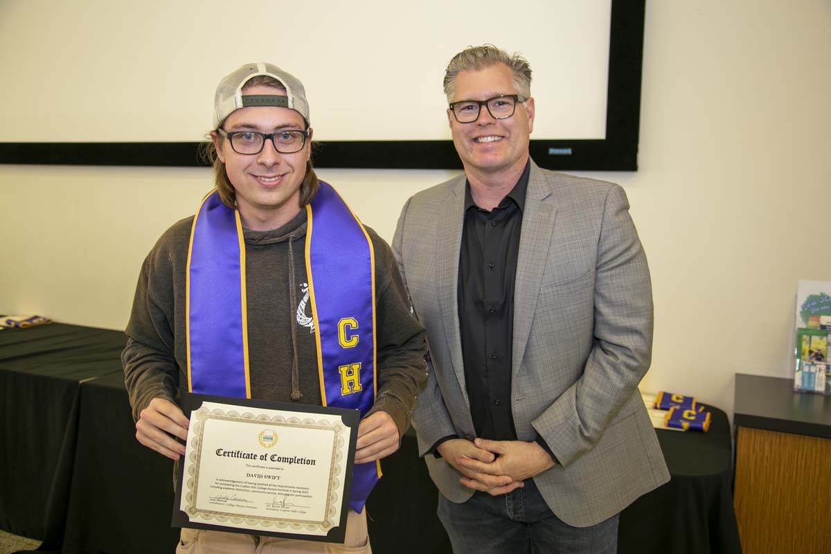 CHC Students recognized at Honors Ceremony.