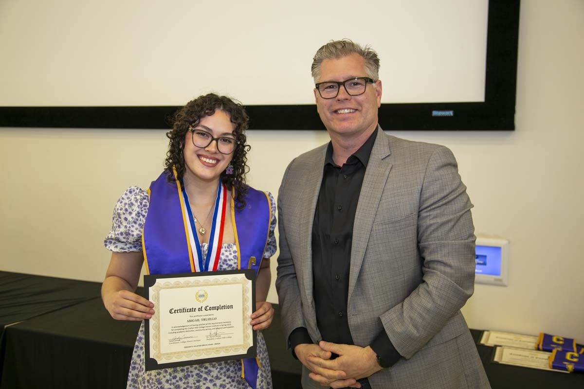 CHC Students recognized at Honors Ceremony.