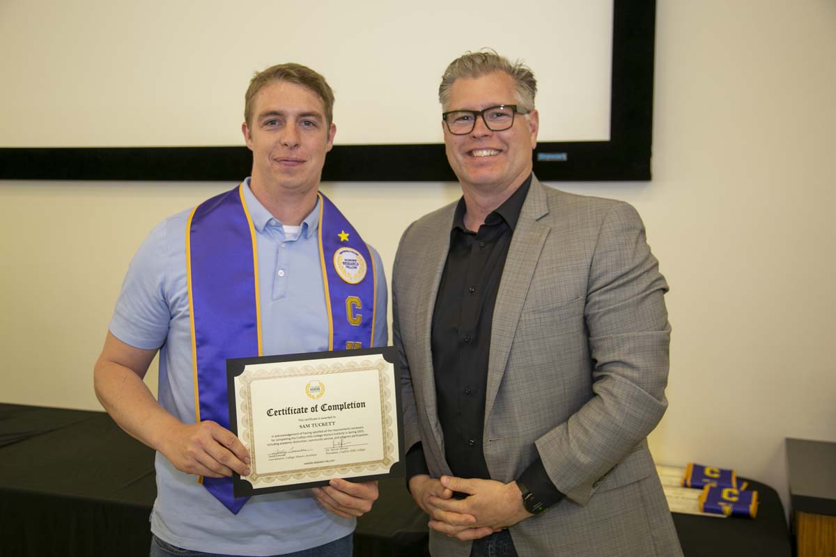 CHC Students recognized at Honors Ceremony.