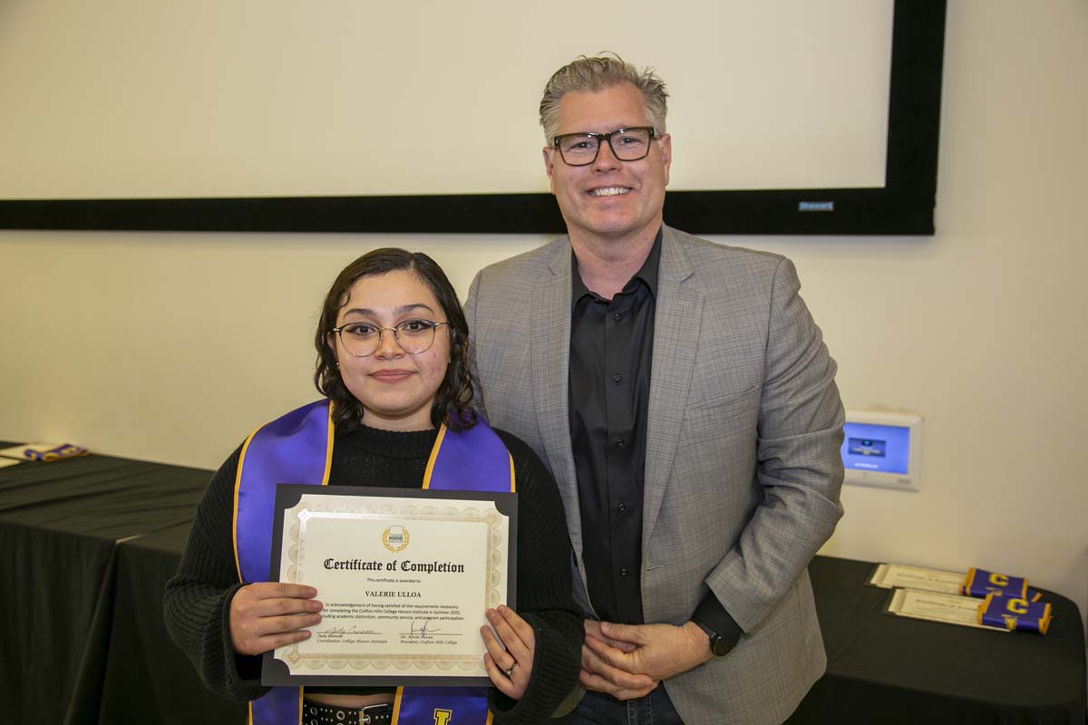 CHC Students recognized at Honors Ceremony.