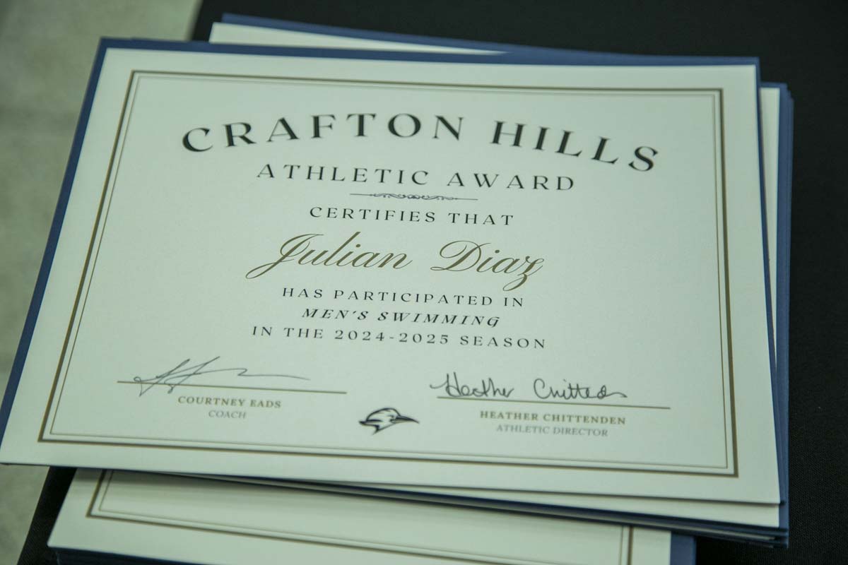 CHC Student Athletes are recognized at Athletics Banquet.